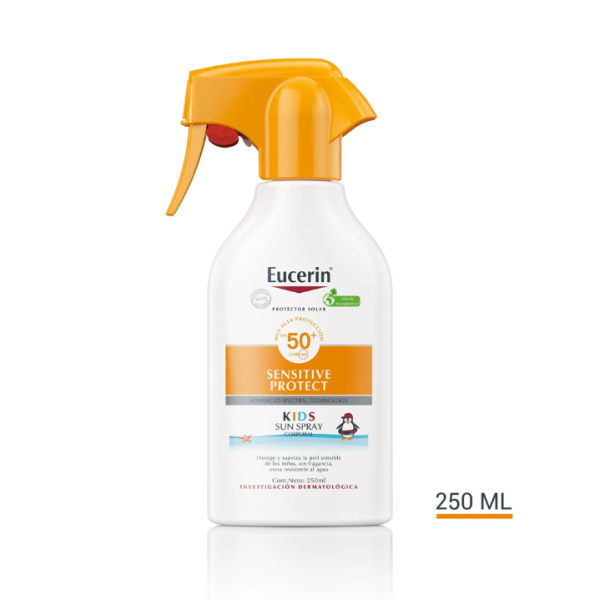 Eucerin Protector Solar Kids Sensitive Protect Spray FPS 50+, 250ml.