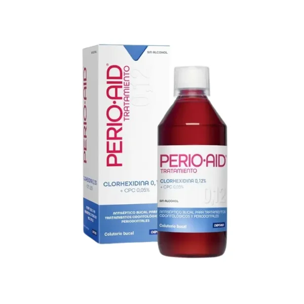 PERIO·AID® Tratamiento Enjuague Bucal 500ml, Clorhexidina 0,12%